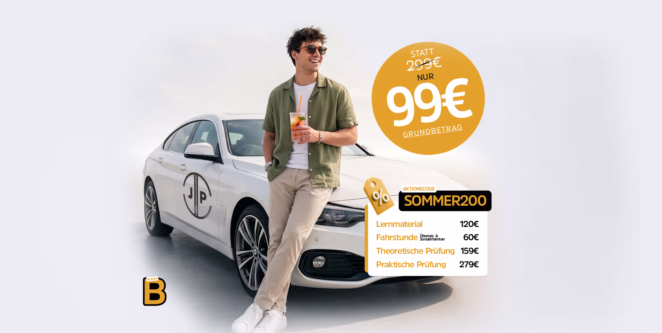 JP Fahrschule - Noch immer ohne Führerschein? 5 JP Fahrschule Sommer Angebot 200 Euro Gutschein