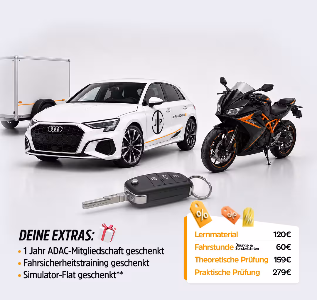 1eur angebot bilboard mobil slider JP Fahrschule - Noch immer ohne Führerschein?