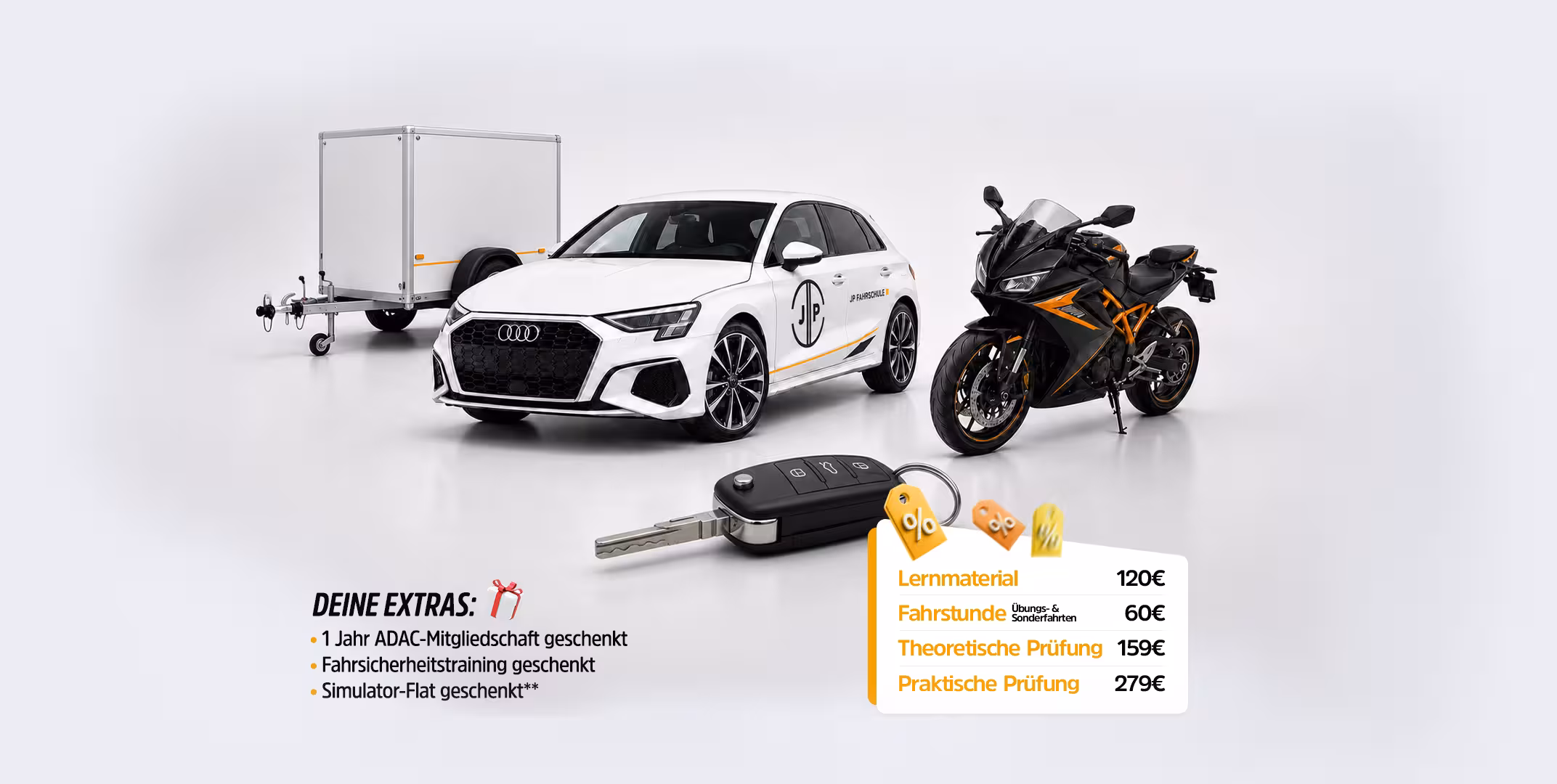 JP Fahrschule alle Klassen 1€ Grundbetrag